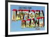 Greetings from Daytona Beach, Florida-null-Framed Premium Giclee Print