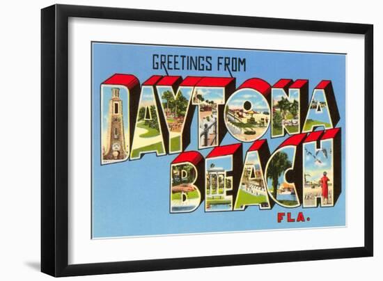 Greetings from Daytona Beach, Florida-null-Framed Art Print