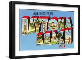 Greetings from Daytona Beach, Florida-null-Framed Art Print