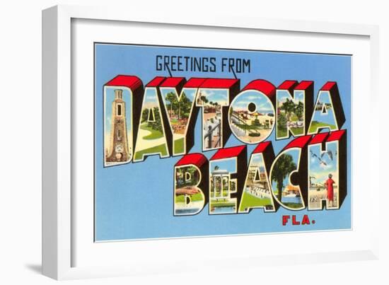 Greetings from Daytona Beach, Florida-null-Framed Art Print