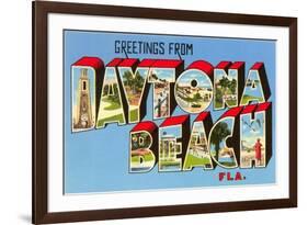 Greetings from Daytona Beach, Florida-null-Framed Art Print