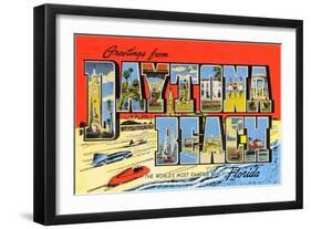 Greetings from Daytona Beach, Florida-null-Framed Art Print