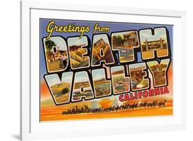 Greetings from Death Valley, California-null-Framed Art Print