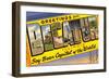 Greetings from Decatur, Illinois-null-Framed Art Print