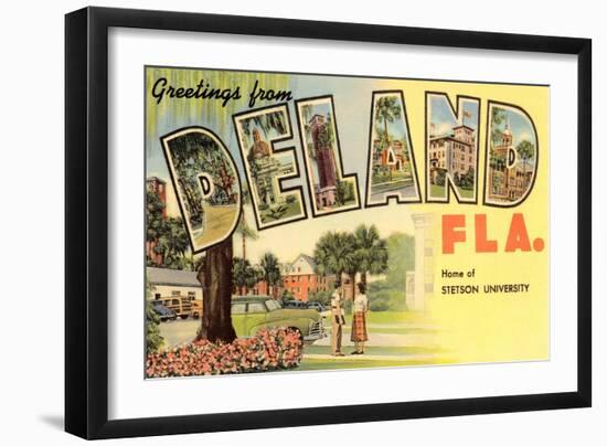 Greetings from Deland, Florida-null-Framed Art Print