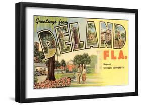 Greetings from Deland, Florida-null-Framed Art Print