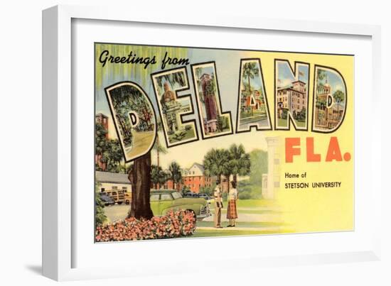 Greetings from Deland, Florida-null-Framed Art Print