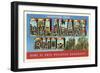 Greetings from Delaware, Ohio-null-Framed Art Print