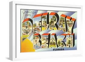 Greetings from Delray Beach, Florida-null-Framed Art Print