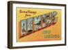 Greetings from Deming, New Mexico-null-Framed Art Print