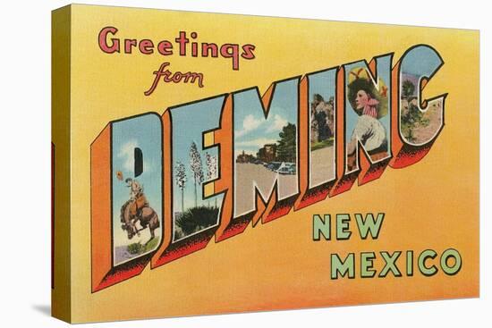 Greetings from Deming, New Mexico-null-Stretched Canvas