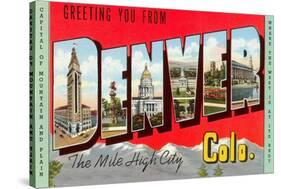 Greetings from Denver, Colorado-null-Stretched Canvas