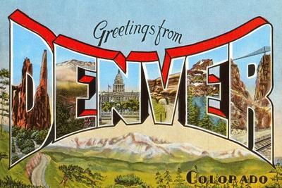 Greetings from Colorado Fridge Magnet style A