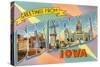 Greetings from Des Moines, Iowa-null-Stretched Canvas