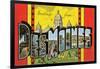 Greetings from des Moines, Iowa-null-Framed Art Print