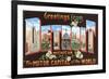 Greetings from Detroit, Michigan, the Motor Capital of the World-null-Framed Giclee Print