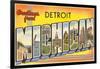 Greetings from Detroit, Michigan-null-Framed Art Print