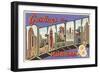 Greetings from Detroit, Michigan-null-Framed Art Print