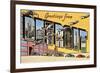 Greetings from Detroit, Michigan-null-Framed Art Print