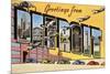 Greetings from Detroit, Michigan-null-Mounted Premium Giclee Print