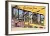 Greetings from Detroit, Michigan-null-Framed Art Print