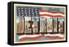 Greetings from Detroit, Michigan-null-Framed Stretched Canvas