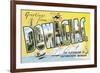 Greetings from Dowagiac, Michigan-null-Framed Premium Giclee Print