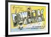 Greetings from Dowagiac, Michigan-null-Framed Premium Giclee Print