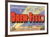 Greetings from Drew Field, Tampa, Florida-null-Framed Premium Giclee Print