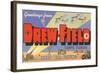 Greetings from Drew Field, Tampa, Florida-null-Framed Art Print