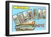 Greetings from Dubuque, Iowa-null-Framed Art Print