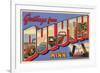 Greetings from Duluth, Minnesota-null-Framed Premium Giclee Print