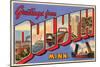 Greetings from Duluth, Minnesota-null-Mounted Art Print