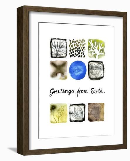 Greetings from Earth-null-Framed Giclee Print