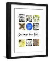 Greetings from Earth-null-Framed Giclee Print