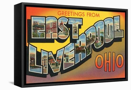 Greetings from East Liverpool, Ohio-null-Framed Stretched Canvas