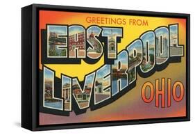 Greetings from East Liverpool, Ohio-null-Framed Stretched Canvas