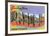 Greetings from Easton, Pennsylvania-null-Framed Art Print