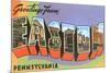 Greetings from Easton, Pennsylvania-null-Mounted Art Print