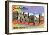 Greetings from Easton, Pennsylvania-null-Framed Art Print