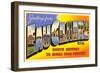 Greetings from Eau Claire, Wisconsin-null-Framed Art Print