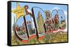 Greetings from El Paso, Texas-null-Framed Stretched Canvas