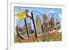 Greetings from El Paso, Texas-null-Framed Premium Giclee Print