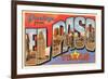 Greetings from El Paso, Texas-null-Framed Premium Giclee Print