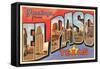 Greetings from El Paso, Texas-null-Framed Stretched Canvas