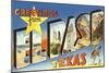 Greetings from El Paso, Texas-null-Mounted Art Print