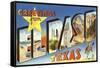 Greetings from El Paso, Texas-null-Framed Stretched Canvas