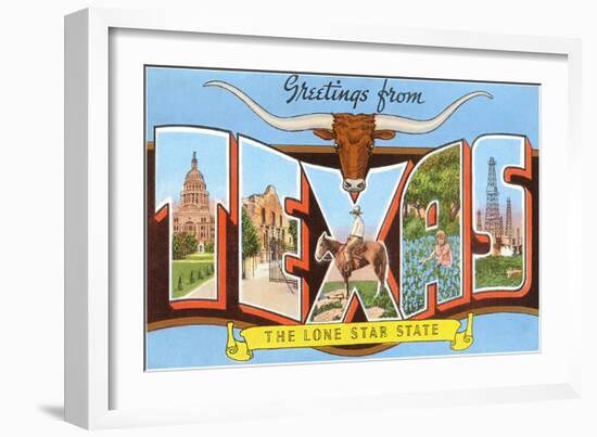 Greetings from el Paso-null-Framed Art Print