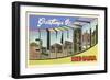 Greetings from Elkhart, Indiana-null-Framed Art Print