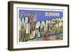 Greetings from Elkhorn, Wisconsin-null-Framed Art Print